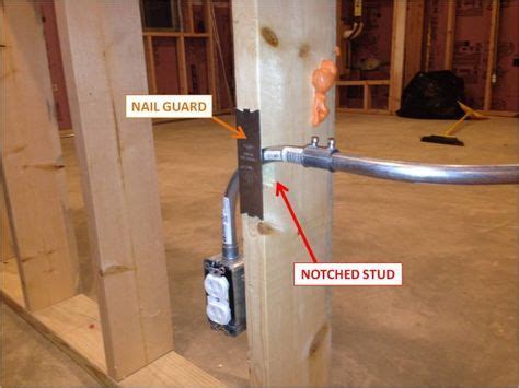 notching studs for electrical installation